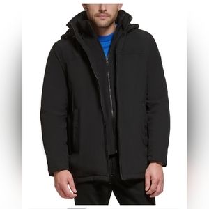 Calvin Klein Men’s Infinite Stretch Jacket With Polar Fleece Lined Bib